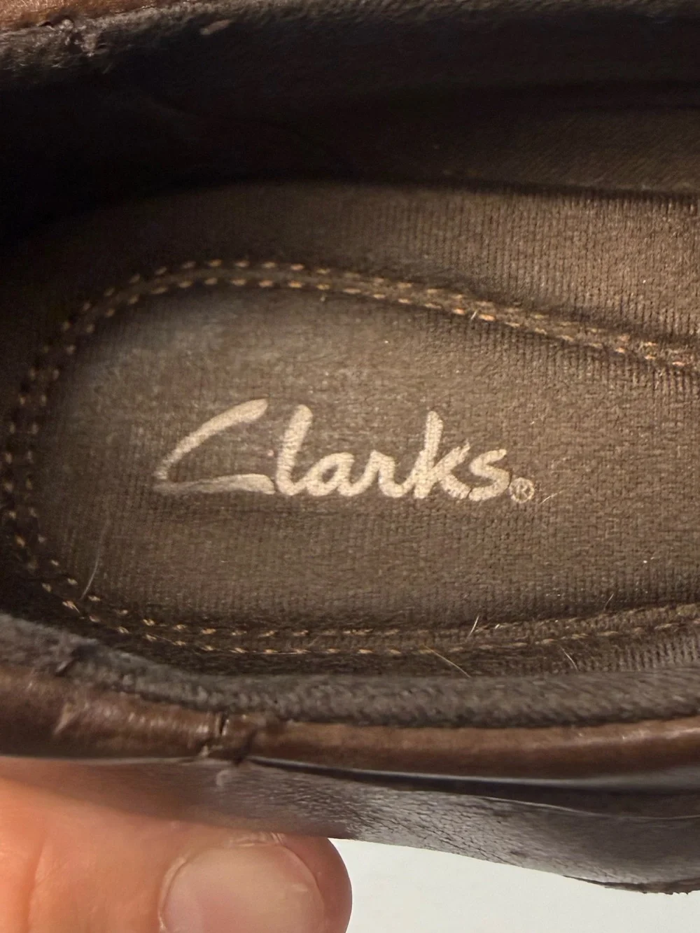 Clarks Brown Leather Low Heel Ankle Booties Side Zip Comfort Shoes Womens 8.5